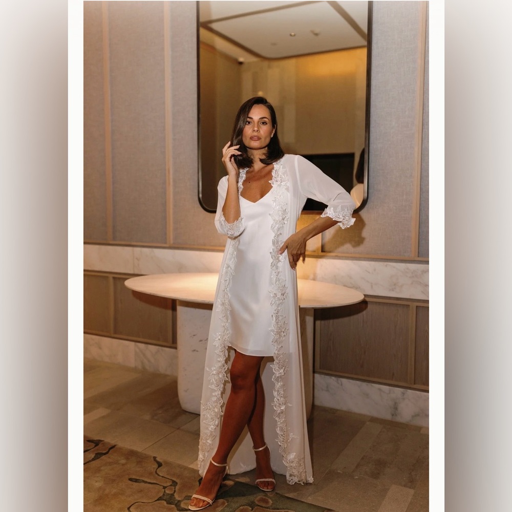 Le Rose Iris Lace Trim Maxi - Includes Slip